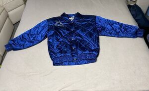 Spirit by Cliff Engle NFL Dallas Cowboys Satin Quilted Jacket Vintage Women Sz S